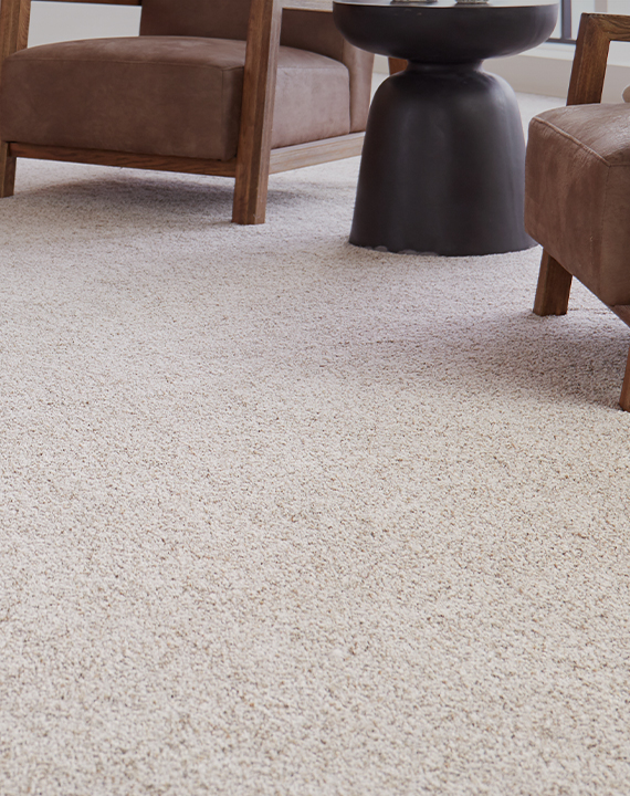 Installed carpet flooring in home